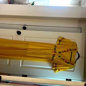 Yellow fiesta dress